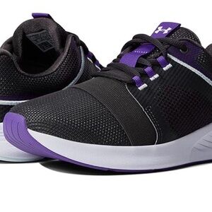 Under Armour Women’s Black and Purple Lightweight breathe Training Sneakers